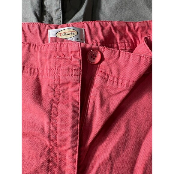 Talbots Petites Cargo Shorts Lot of 3 Womens Size 14P Coral Green Gray - Picture 4 of 11